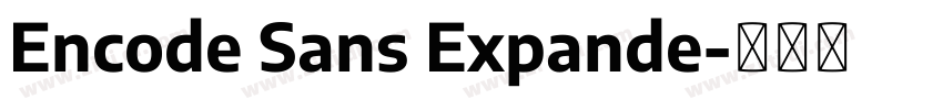 Encode Sans Expande字体转换